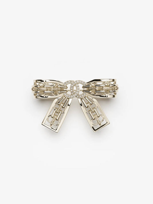 [⭐Hinora Jewelry]25K Hollow Bow Brooch