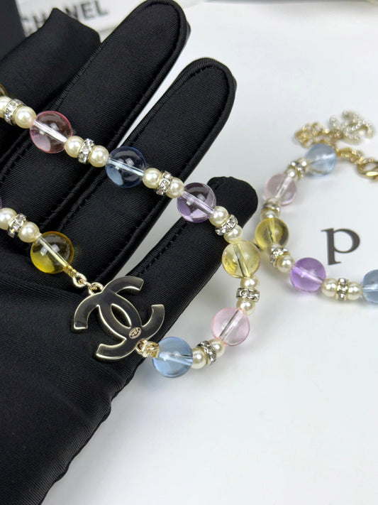 [⭐Hinora Jewelry]26C New Spring Collection Colorful Transparent Resin Necklace