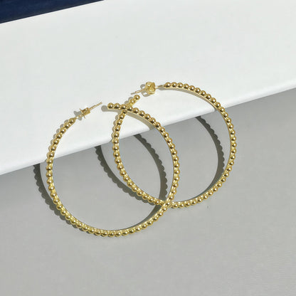 [⭐Hinora Jewelry]SMOOTH BEAD STUD EARRINGS
