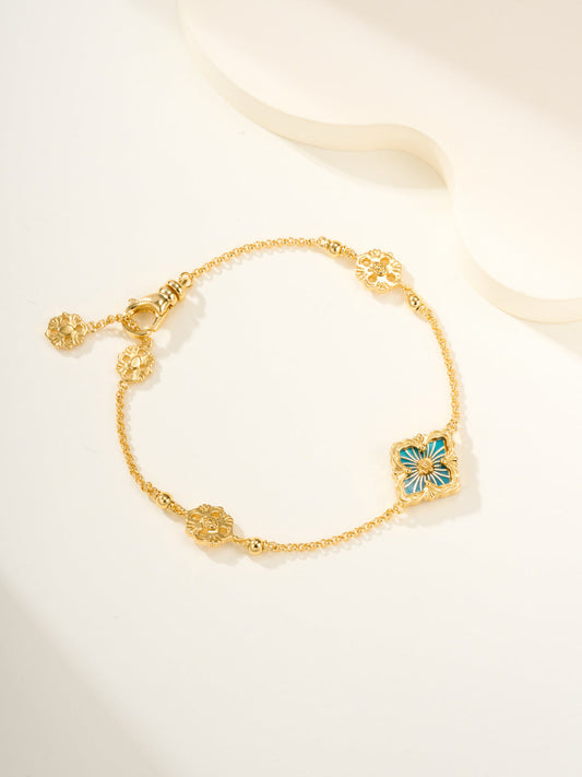 [⭐Hinora Jewelry]B.C.L ENAMELED One-Flower Bracelet（Various Colors)