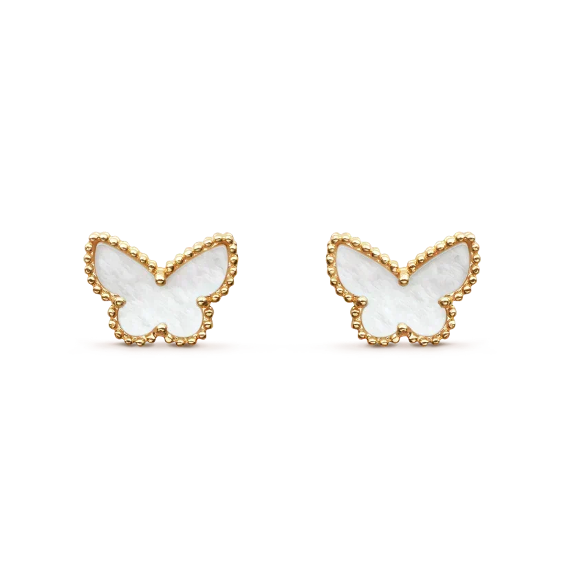 [⭐Hinora Jewelry]SWEET BUTTERFLY MOP EARSTUDS