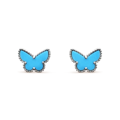 [⭐Hinora Jewelry]BUTTERFLY TURQUOISE EARRINGS SILVER