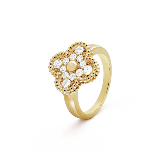 [⭐Hinora Jewelry]CLOVER DIAMOND RING