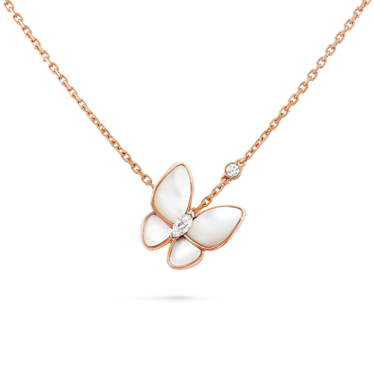 [⭐Hinora Jewelry]BUTTERFLY MOP DIAMOND NECKLACE