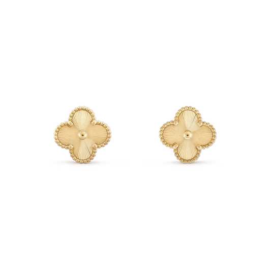 [⭐Hinora Jewelry]CLOVER MINI 9.5MM LASER EARRINGS