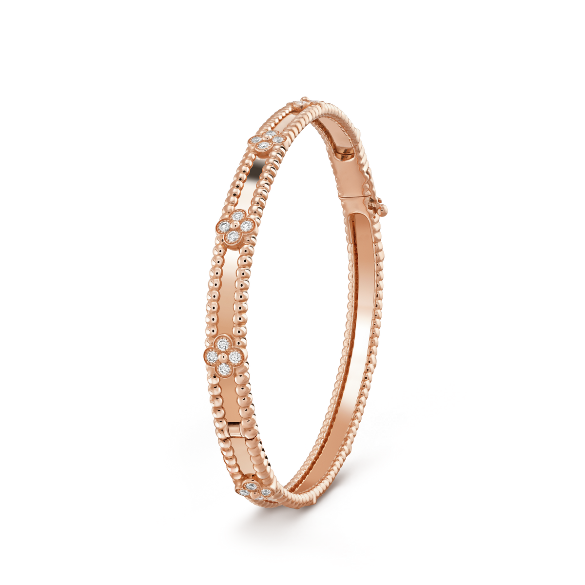 [⭐Hinora Jewelry]CLOVER BRACELET 4MM DIAMONDS