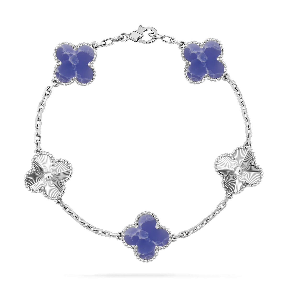 [⭐Hinora Jewelry]CLOVER 5 MOTIF BLUE VEINS BRACELET COLLECTION