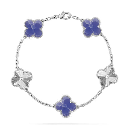 [⭐Hinora Jewelry]CLOVER 5 MOTIF BLUE VEINS BRACELET COLLECTION