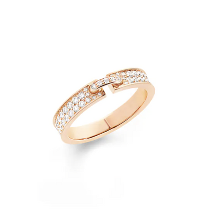[⭐Hinora Jewelry]ALLIANCE LIENS VIDENCE PAVED DIAMOND 4MM RING
