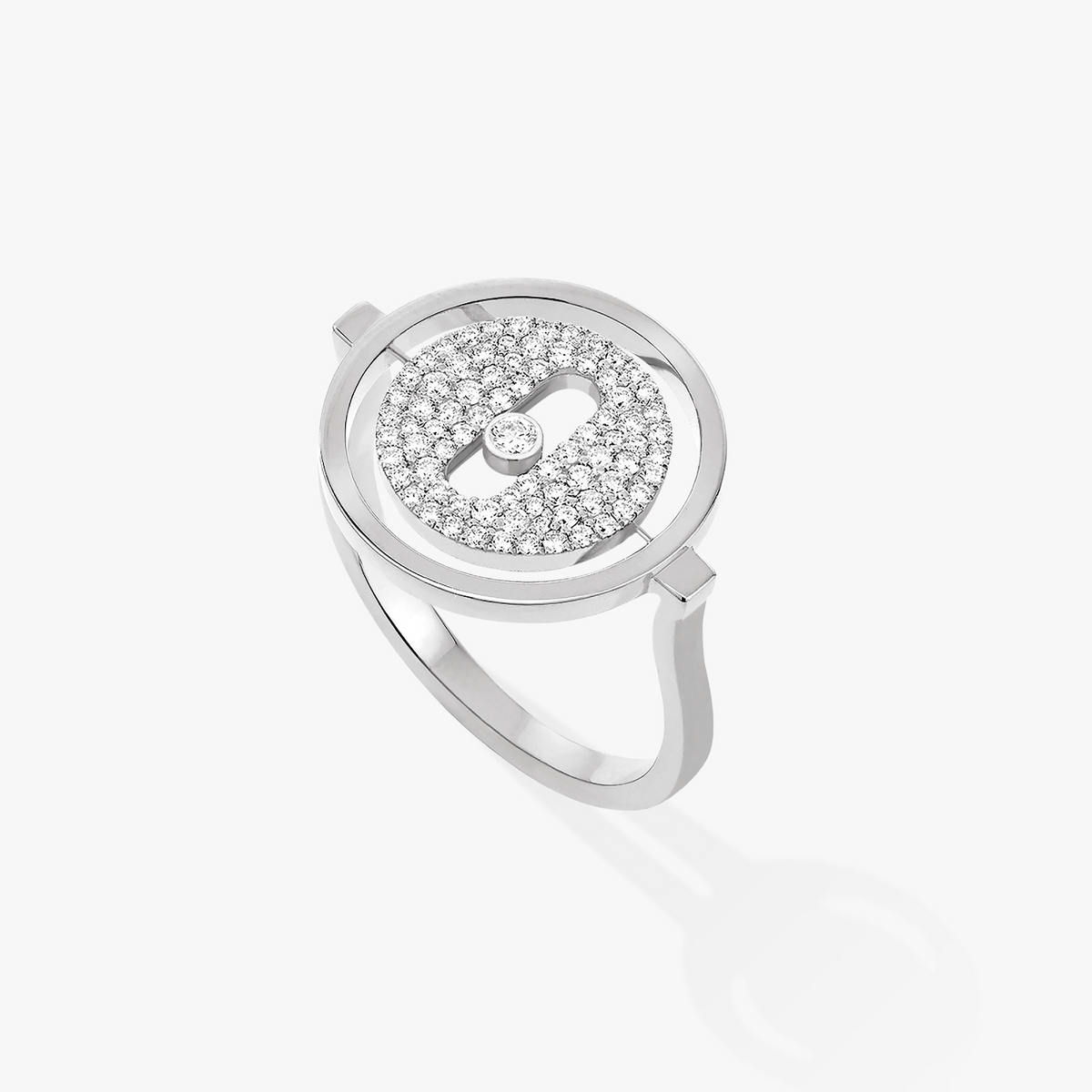 [⭐Hinora Jewelry]Demo MOVE PAVED SILVER DIAMOND RING