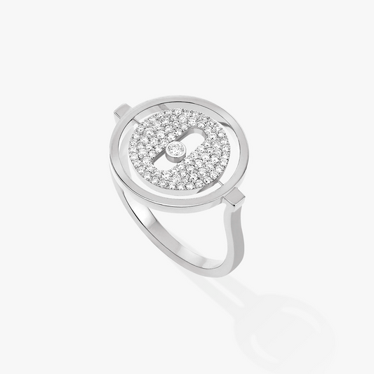 [⭐Hinora Jewelry]Demo MOVE PAVED SILVER DIAMOND RING