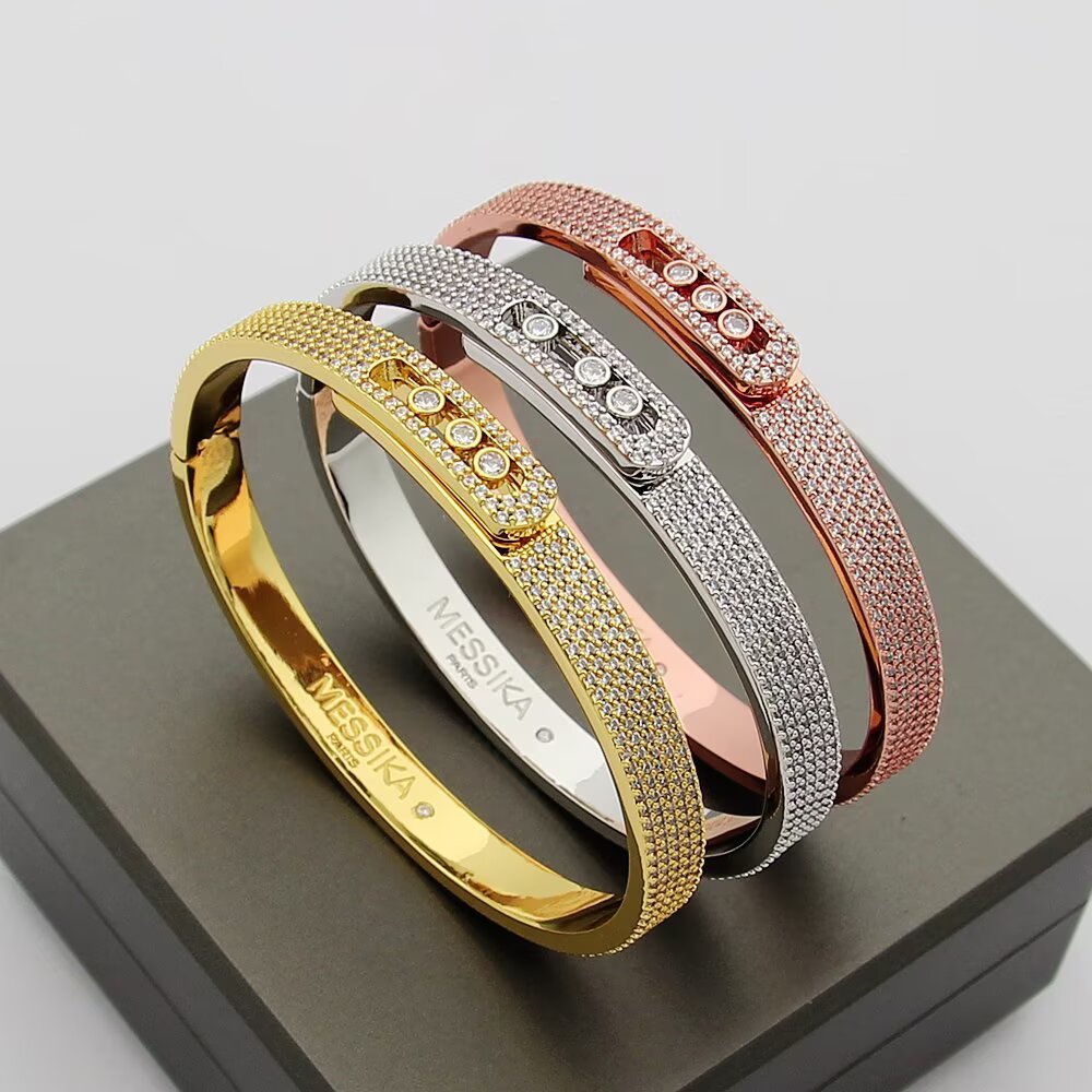[⭐Hinora Jewelry]Move Noa Full Pavé Diamond Bangle Bracelet
