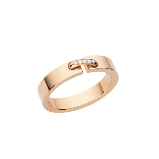 [⭐Hinora Jewelry]ALLIANCE LIENS VIDENCE DIAMOND 4MM RING