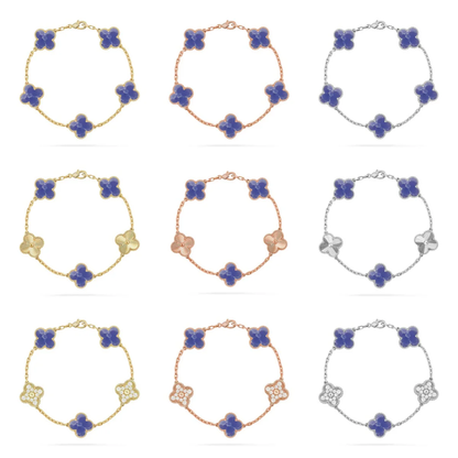 [⭐Hinora Jewelry]CLOVER 5 MOTIF BLUE VEINS BRACELET COLLECTION