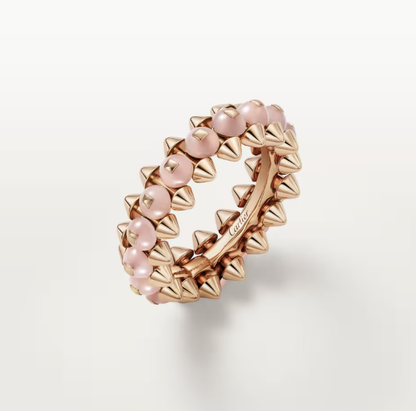 [⭐Hinora Jewelry]CLASH ELEGANT ROSE GOLD RING FEATURING NATURAL AGATE