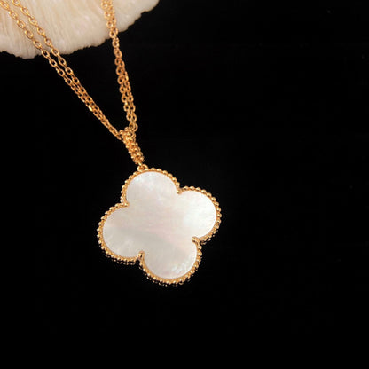 [⭐Hinora Jewelry]CLOVER 25MM MOP LARGE PENDANT NECKLACE