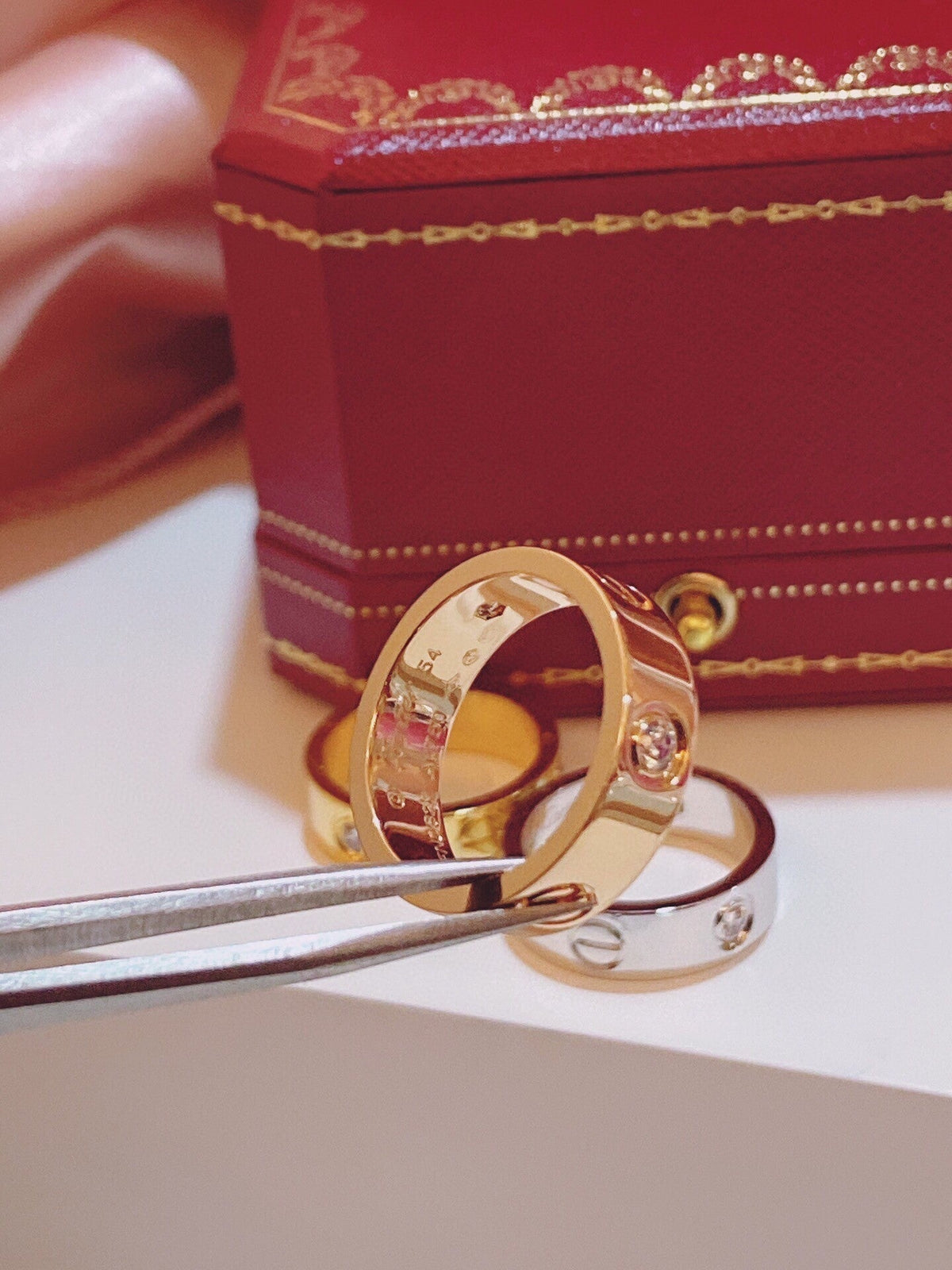 [⭐Hinora Jewelry]Three-Diamond Ring
