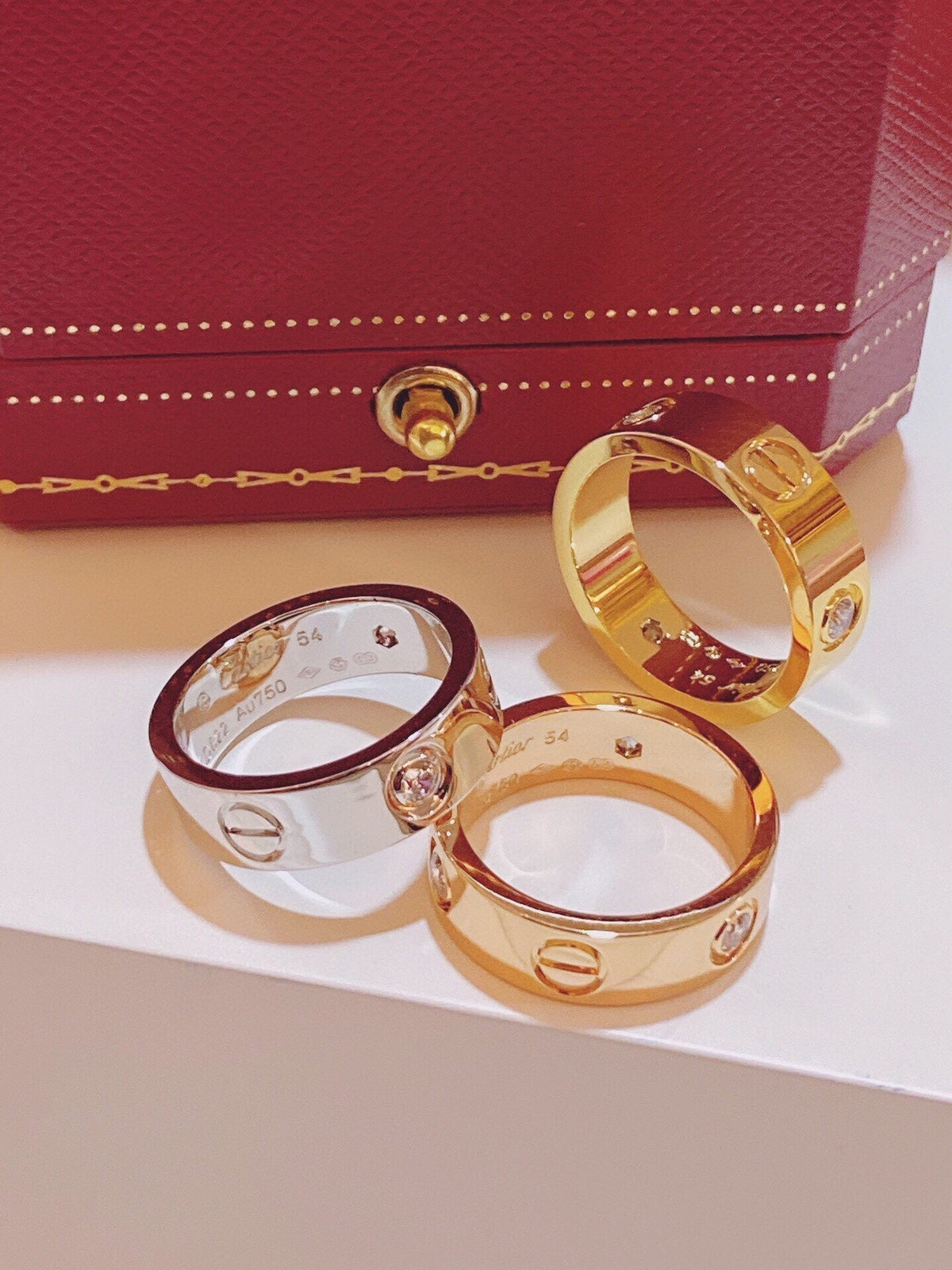 [⭐Hinora Jewelry]Three-Diamond Ring