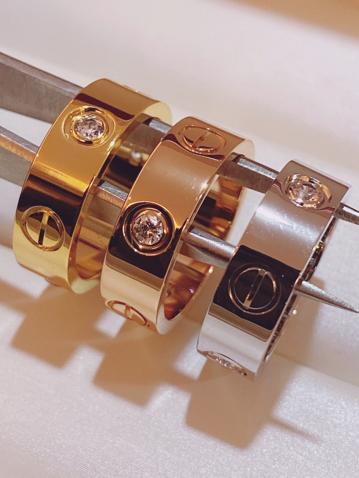 [⭐Hinora Jewelry]Three-Diamond Ring