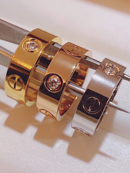 [⭐Hinora Jewelry]Three-Diamond Ring