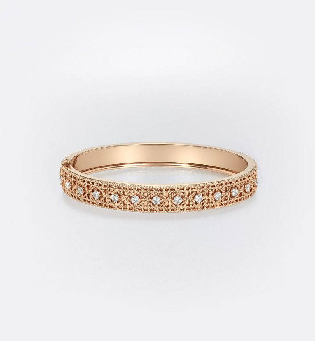 [⭐Hinora Jewelry]2026 WOVEN-PATTERN BRACELET SET WITH FULL DIAMOND INLAY THREE-COLORS