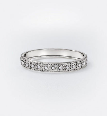 [⭐Hinora Jewelry]2026 WOVEN-PATTERN BRACELET SET WITH FULL DIAMOND INLAY THREE-COLORS