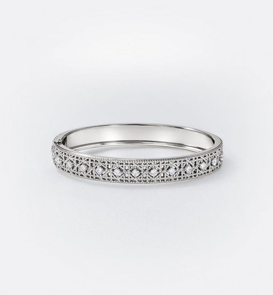 [⭐Hinora Jewelry]2026 WOVEN-PATTERN BRACELET SET WITH FULL DIAMOND INLAY THREE-COLORS