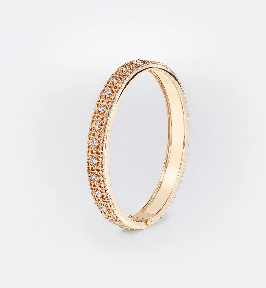 [⭐Hinora Jewelry]2026 WOVEN-PATTERN BRACELET SET WITH FULL DIAMOND INLAY THREE-COLORS