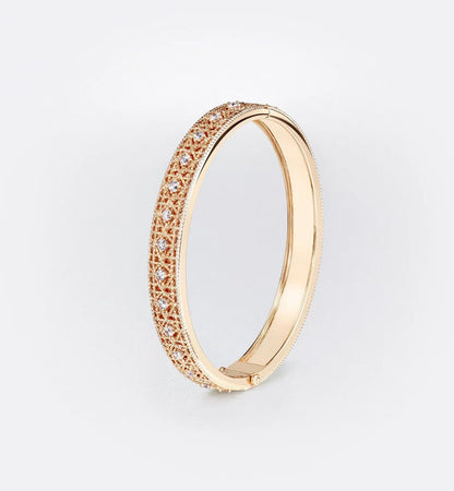 [⭐Hinora Jewelry]2026 WOVEN-PATTERN BRACELET SET WITH FULL DIAMOND INLAY THREE-COLORS