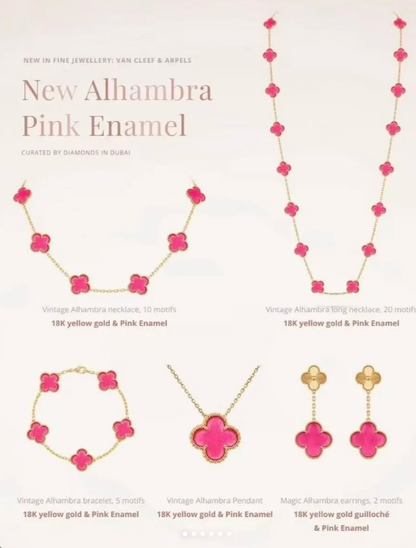 [⭐Hinora Jewelry]26 NEW PINK BUBBLE ENAMEL SET