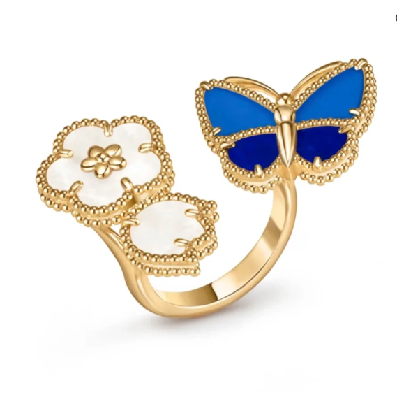 [⭐Hinora Jewelry]2026 NEW TWIN BUTTERFLY LUCKY RING