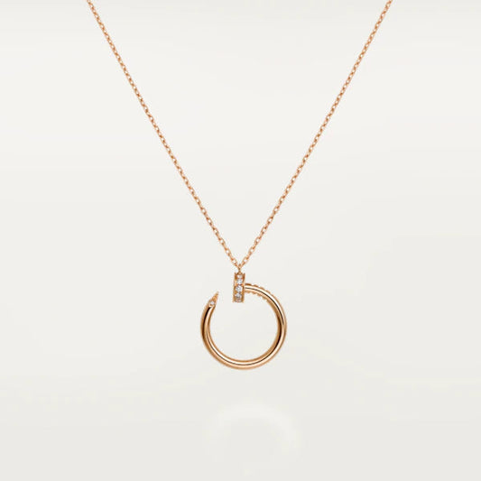 [⭐Hinora Jewelry]JUSTE NECKLACE PINK GOLD