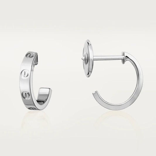[⭐Hinora Jewelry]LOVE EARRINGS 2.65MM SILVER