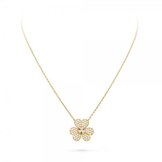 [⭐Hinora Jewelry]FLOWER DIAMOND NECKLACE