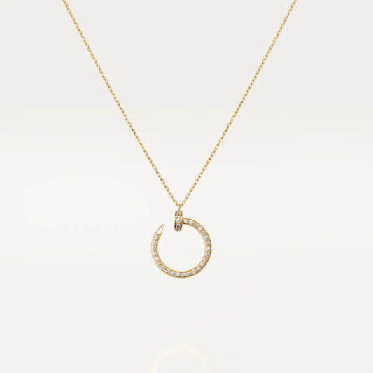 [⭐Hinora Jewelry]JUSTE NECKLACE GOLD DIAMONDS