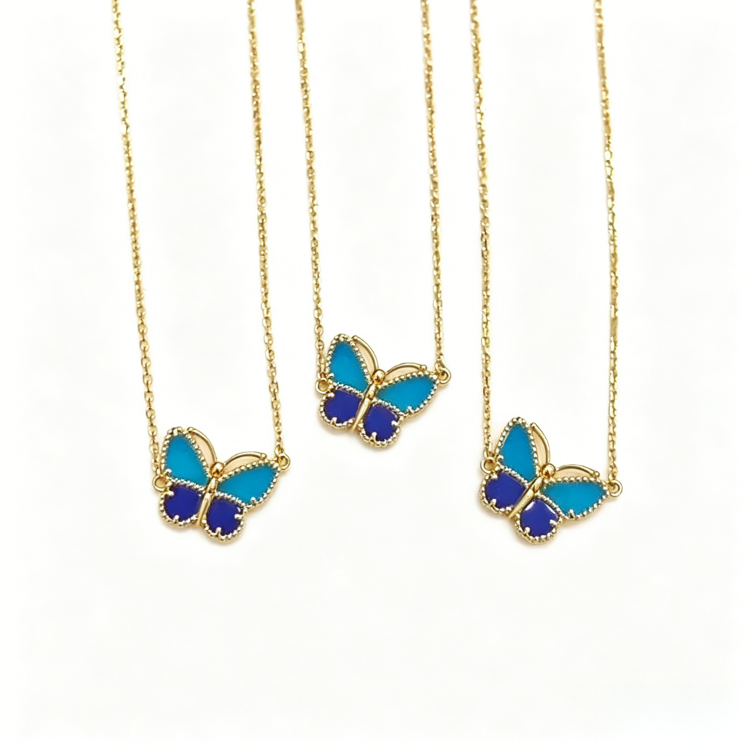 [⭐Hinora Jewelry]  2026 NEW LUCKY BUTTERFLY 1 MOTIFS NECKLACE