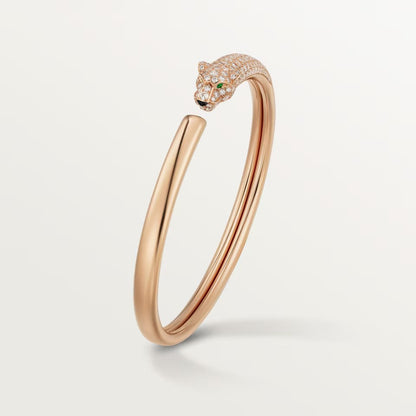 [⭐Hinora Jewelry]PANTHERE HALF DIAMOND OPEN BRACELET