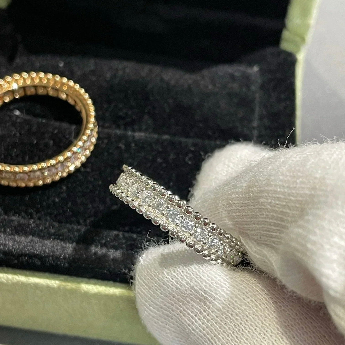[⭐Hinora Jewelry]PERLEE DIAMOND ROSE GOLD RING