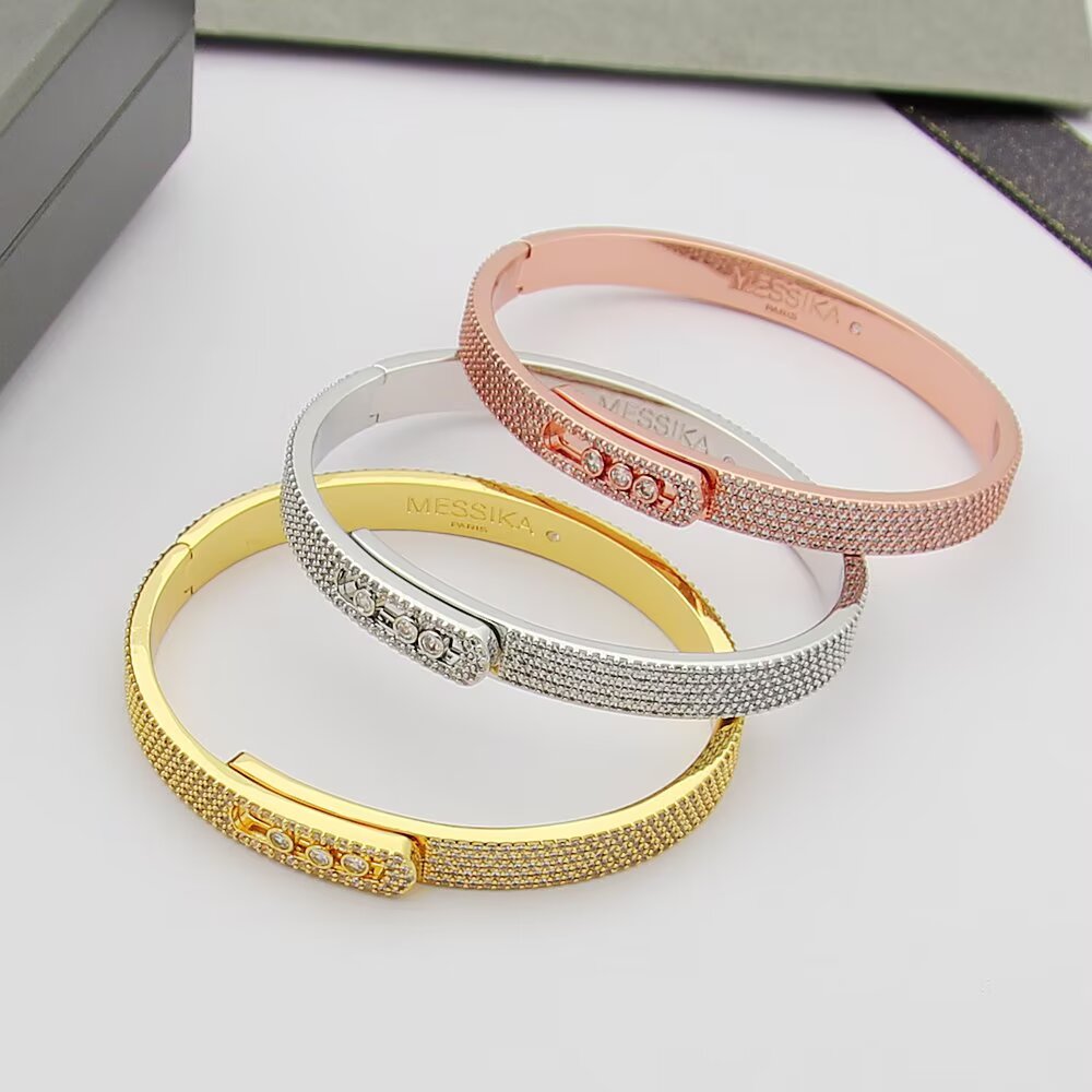 [⭐Hinora Jewelry]Move Noa Full Pavé Diamond Bangle Bracelet