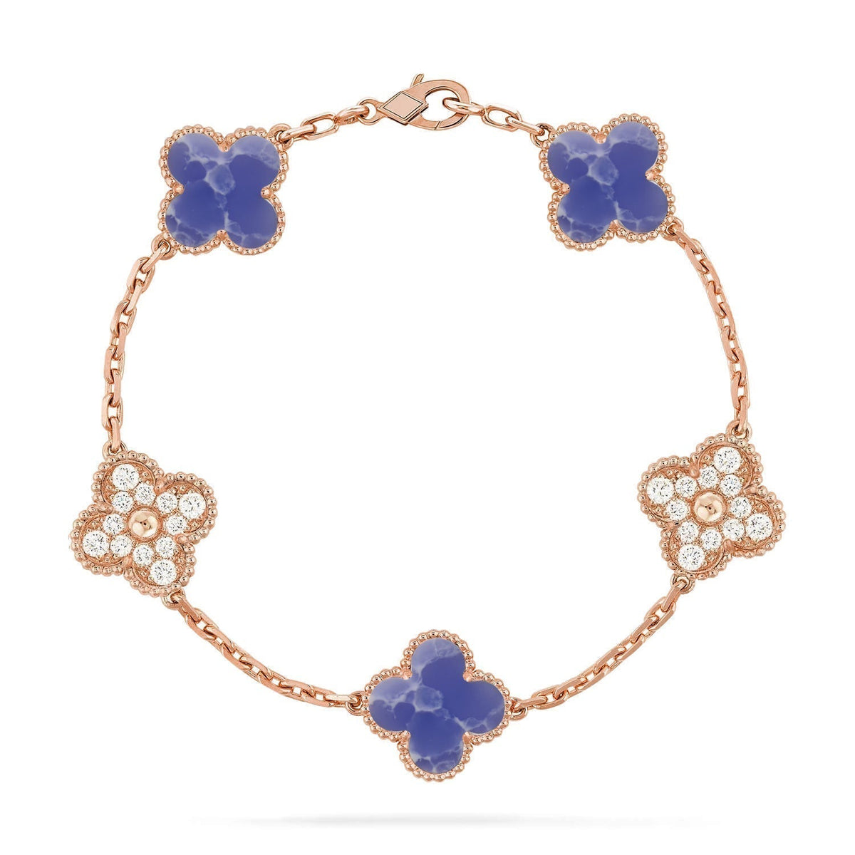 [⭐Hinora Jewelry]CLOVER 5 MOTIF BLUE VEINS BRACELET COLLECTION