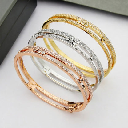 [⭐Hinora Jewelry]Move Romane pavé bangle