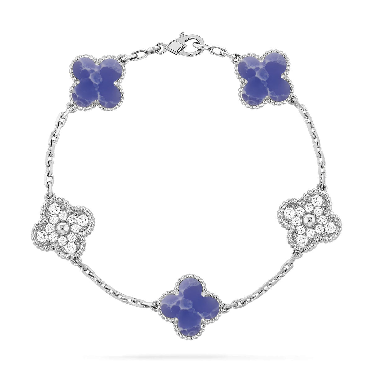 [⭐Hinora Jewelry]CLOVER 5 MOTIF BLUE VEINS BRACELET COLLECTION