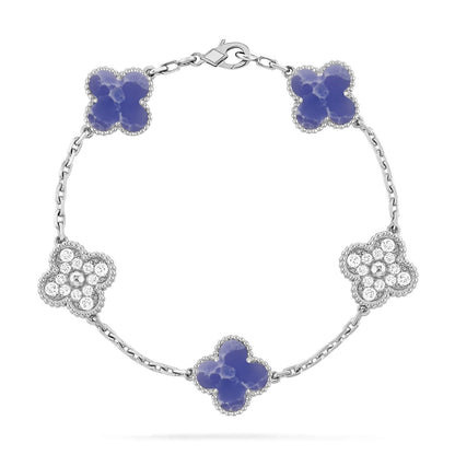[⭐Hinora Jewelry]CLOVER 5 MOTIF BLUE VEINS BRACELET COLLECTION