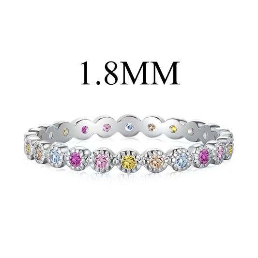 [Hinora Jewelry]Unique Scintillating Round Cut Daily Ring