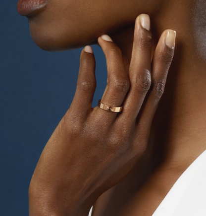 [⭐Hinora Jewelry]ALLIANCE LIENS VIDENCE 4MM RING