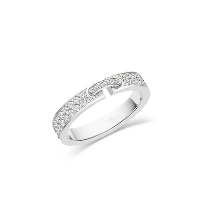 [⭐Hinora Jewelry]ALLIANCE LIENS VIDENCE PAVED DIAMOND 4MM RING