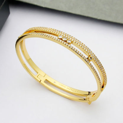 [⭐Hinora Jewelry]Move Romane pavé bangle