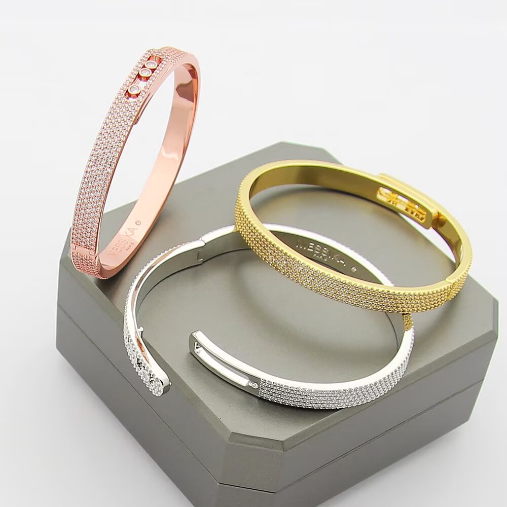 [⭐Hinora Jewelry]Move Noa Full Pavé Diamond Bangle Bracelet