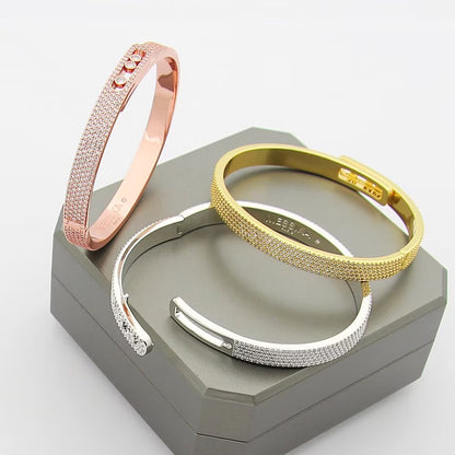 [⭐Hinora Jewelry]Move Noa Full Pavé Diamond Bangle Bracelet
