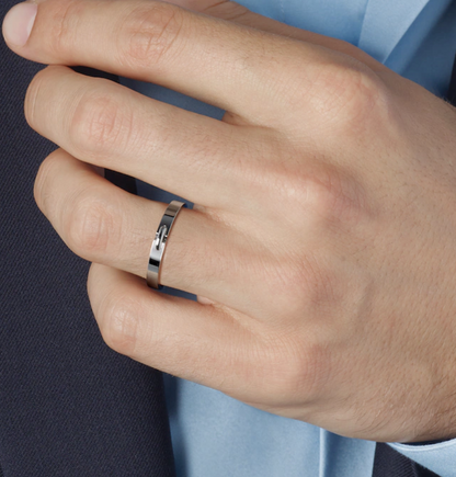[⭐Hinora Jewelry]ALLIANCE LIENS VIDENCE 3MM RING